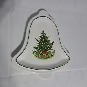 Pfaltzgraff Christmas Heritage Bell‎ Shaped Tray